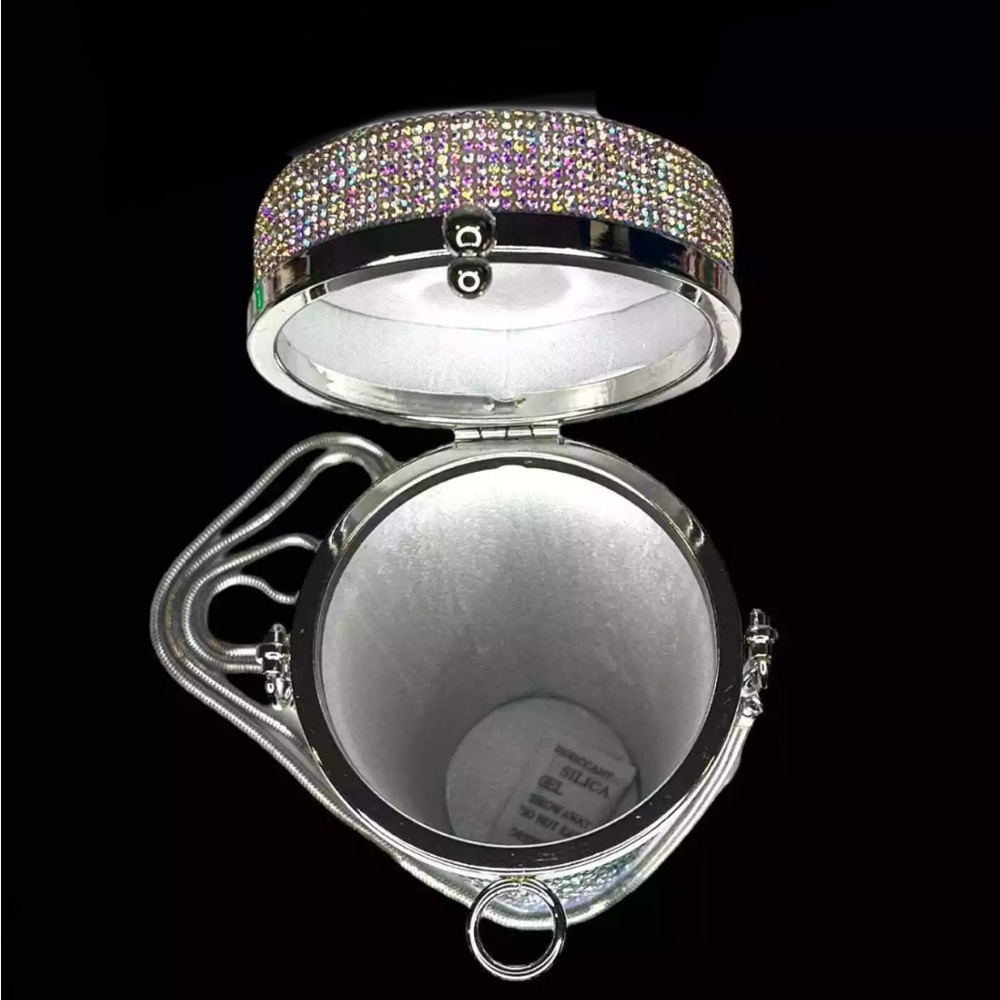 Starbucks Silver & Green Rhinestone Crossbody Purse - Picture 8 of 12